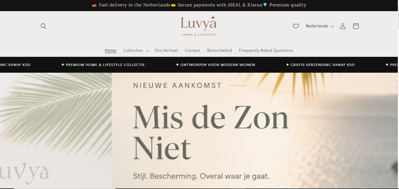 Luvya.nl - Home en Lifestyle Webshop